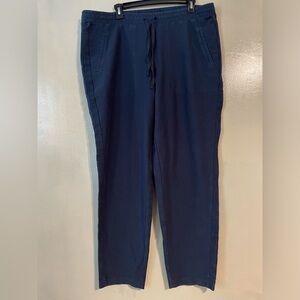 J.Jill womens jogger sweat pants dark blue size Large Tall sporty casual comfy